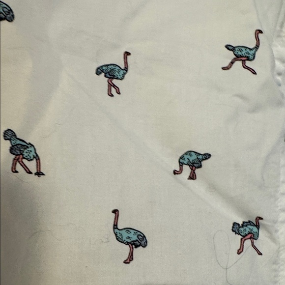 Bonobos slim fit button down shirt ostrich print - size L - Picture 2 of 4